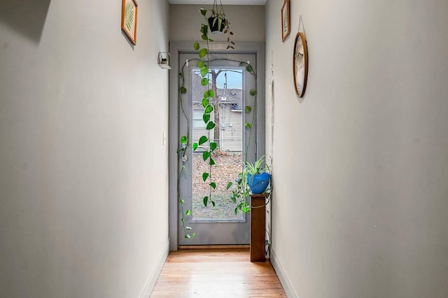 entryway featuring light hardwood / wood-style floors