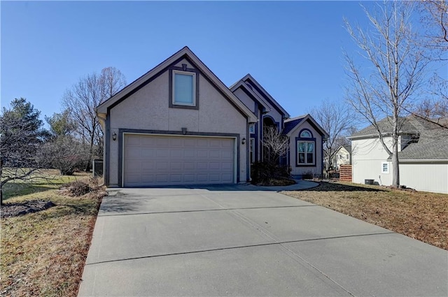 view of front of house featuring a garage