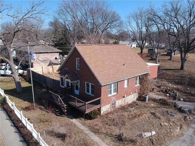 view of property exterior with cooling unit