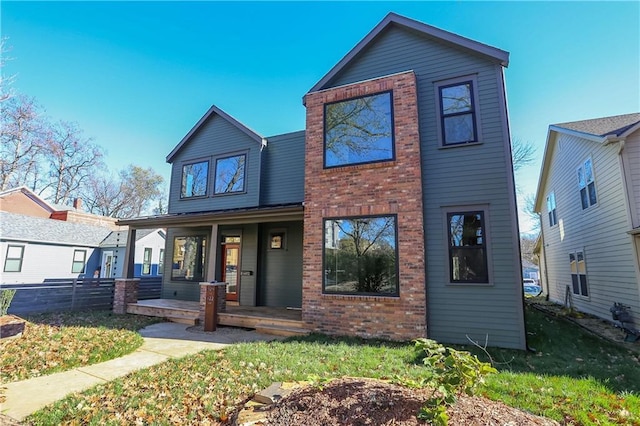 view of front of house featuring covered porch