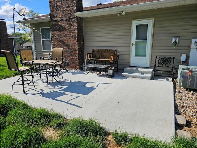 view of patio / terrace featuring cooling unit