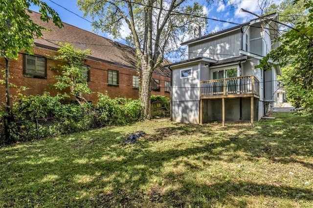 exterior space with a wooden deck