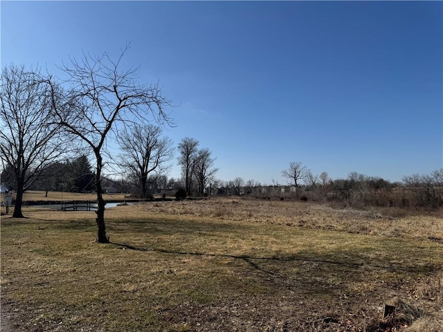 view of yard featuring a rural view