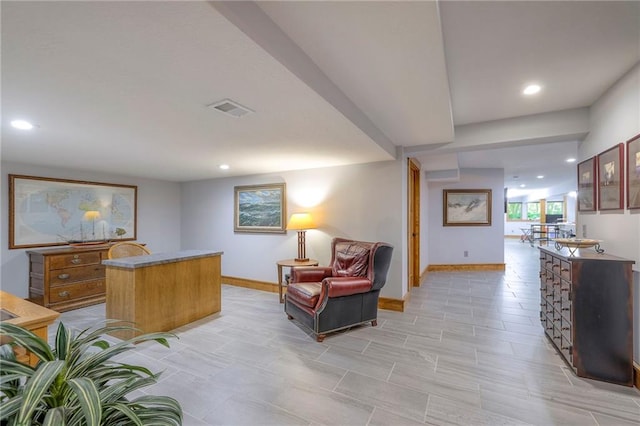 18402 W 64th St, Shawnee, KS 66218 - home office with recessed lighting and baseboards