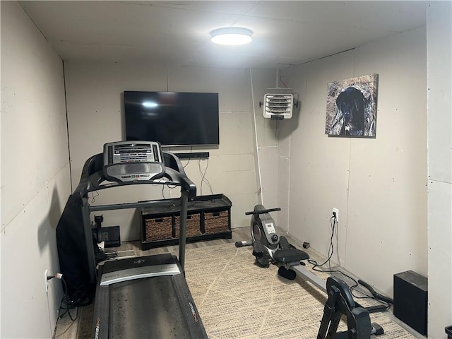 view of workout area
