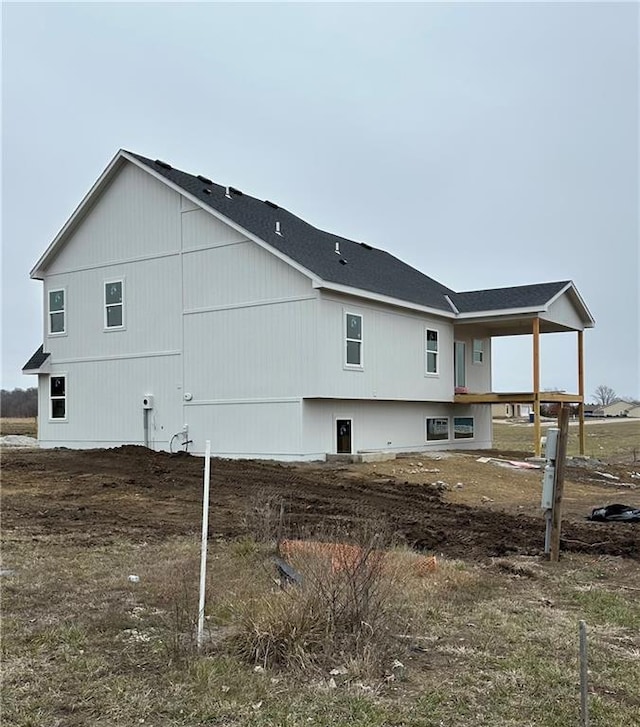 view of rear view of property