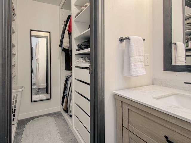 bathroom with vanity