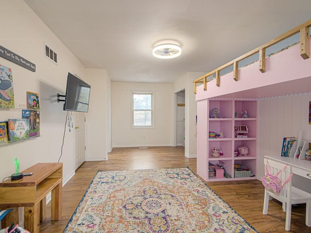 interior space featuring light wood-type flooring