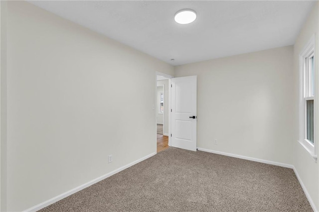 unfurnished room with carpet