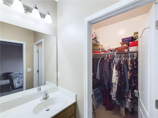 bathroom with vanity