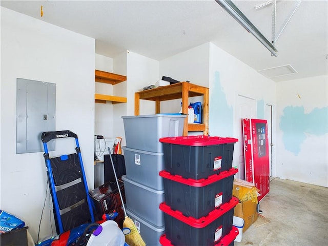 utility room with electric panel