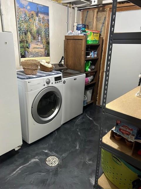 laundry area featuring separate washer and dryer