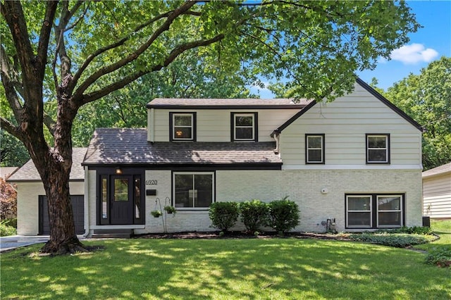 view of front property with a front yard