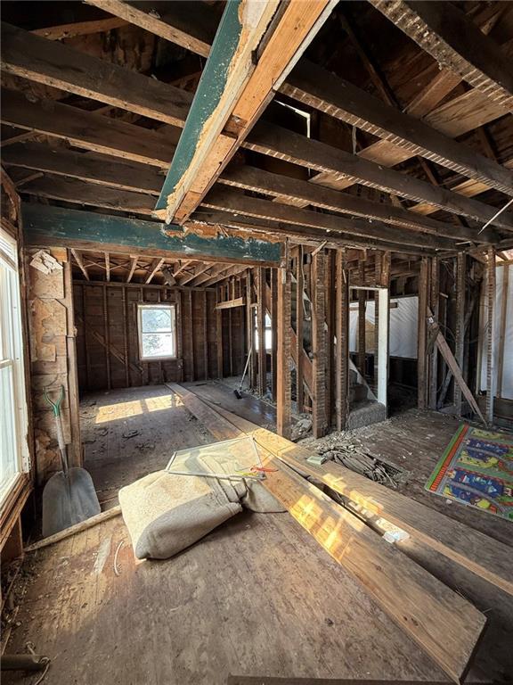 view of attic