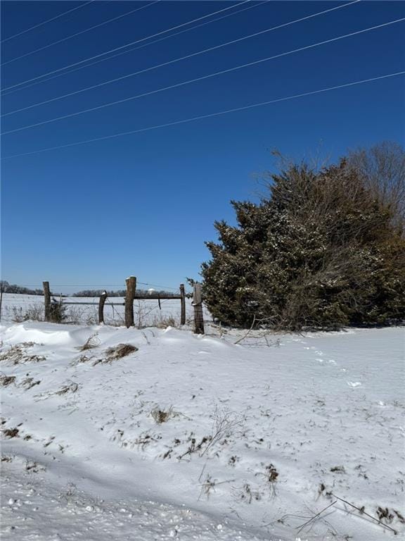view of snowy yard