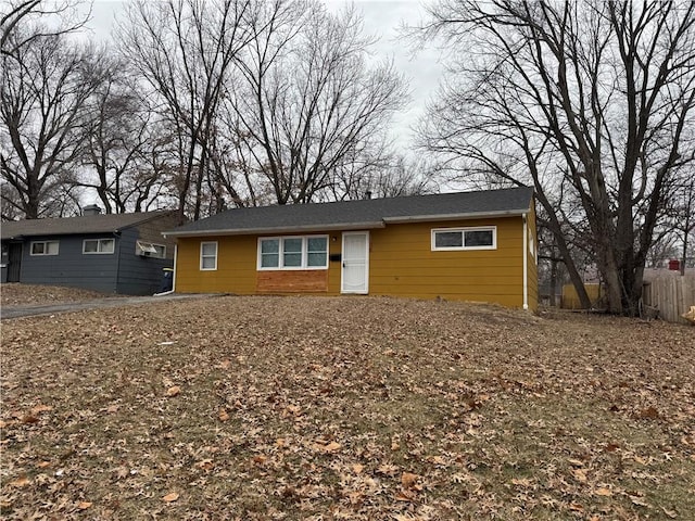 view of front of home