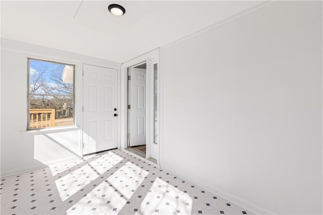 unfurnished bedroom featuring baseboards