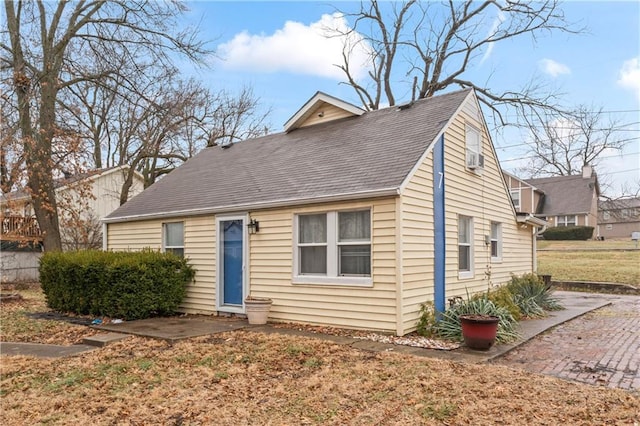 view of front of house with a patio