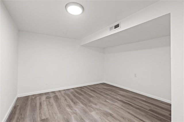 empty room with wood-type flooring