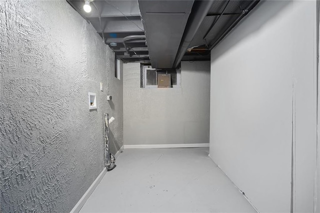 view of basement