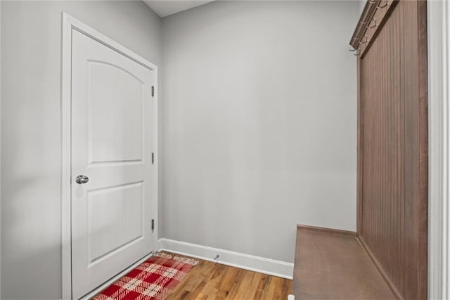 interior space with light wood-type flooring