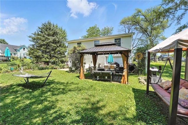 746 Salem Rd, Excelsior Springs, MO 64024 - rear view of house with a gazebo