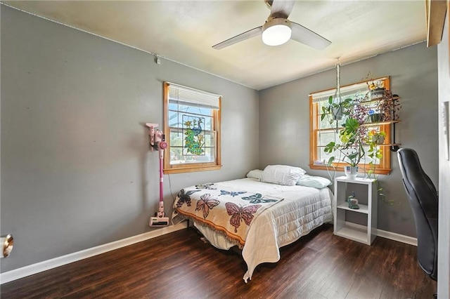 746 Salem Rd, Excelsior Springs, MO 64024 - bedroom featuring wood finished floors and a ceiling fan