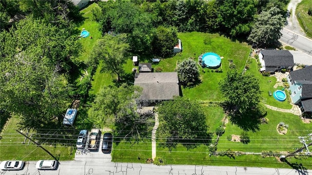 746 Salem Rd, Excelsior Springs, MO 64024 - drone / aerial view of a pool area