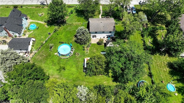 746 Salem Rd, Excelsior Springs, MO 64024 - drone / aerial view of a pool