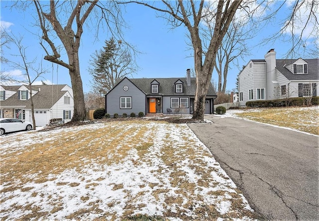 view of new england style home