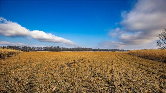 view of landscape featuring a rural view