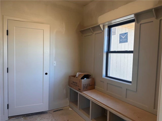 mudroom featuring visible vents