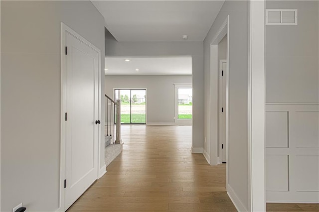 2327 Fishing Ln, Kearney, MO 64060 - hallway with light wood finished floors, recessed lighting, and baseboards