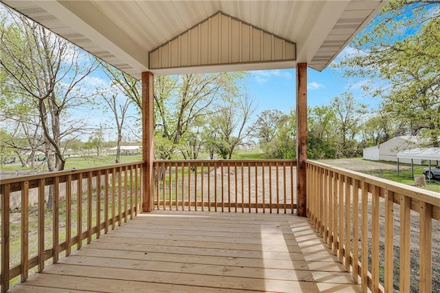 1013 S Main St, Holden, MO 64040 - view of deck