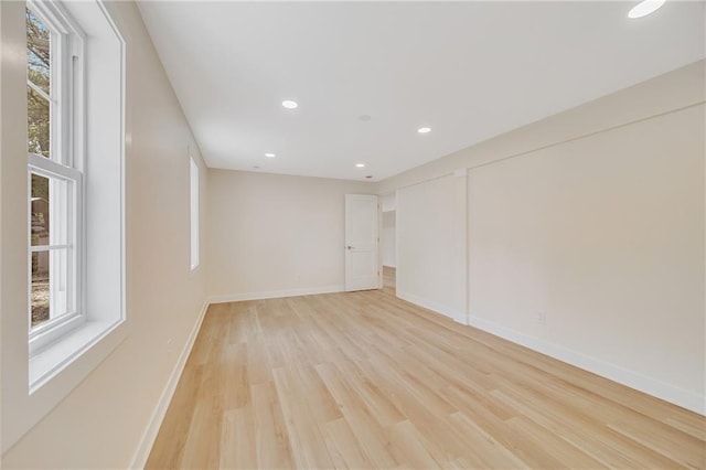 1013 S Main St, Holden, MO 64040 - spare room featuring recessed lighting, light wood-style floors, and baseboards