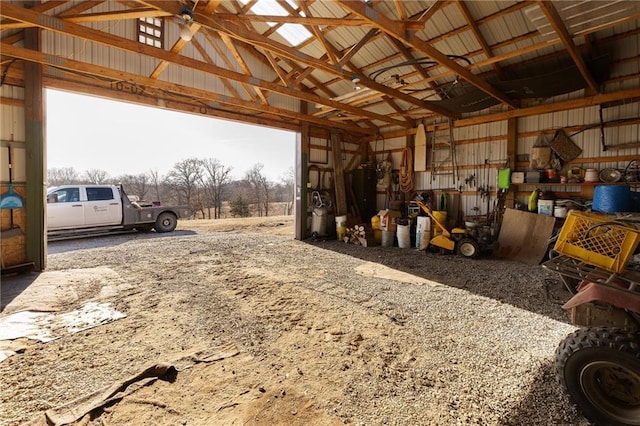 view of horse barn