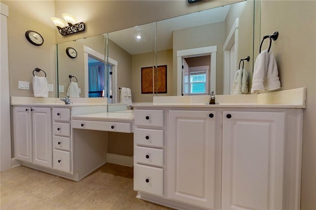 bathroom featuring vanity