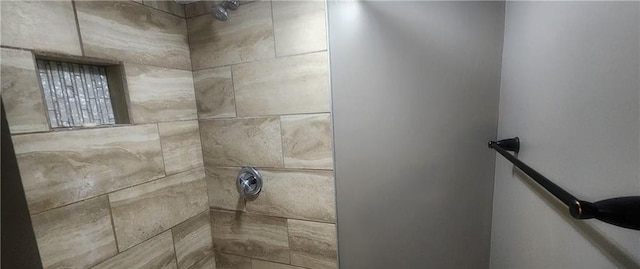 room details with tiled shower