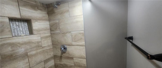 room details with tiled shower