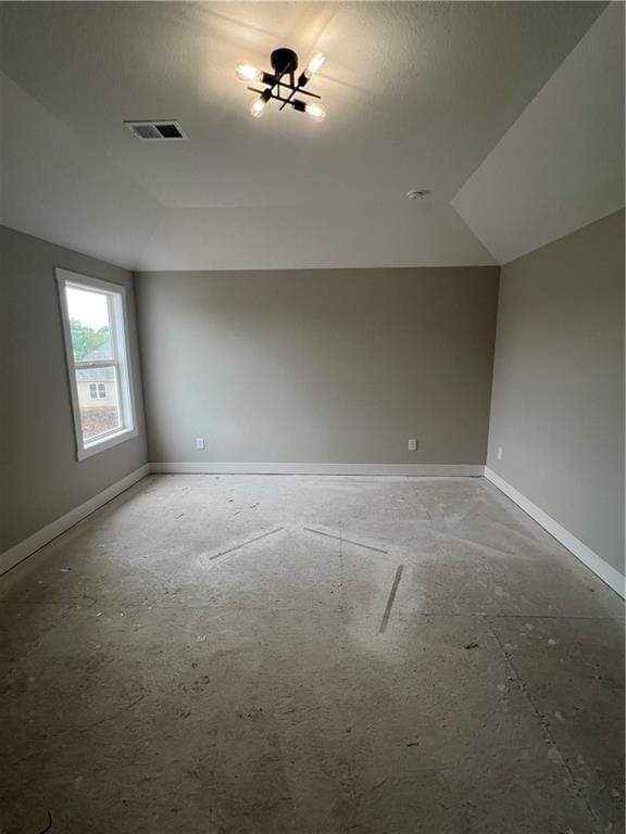2209 W 176th Pl, Overland Park, KS 66085 - empty room with lofted ceiling and baseboards
