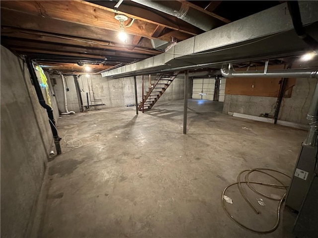 view of basement