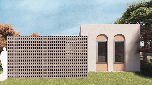 view of front of house with stucco siding
