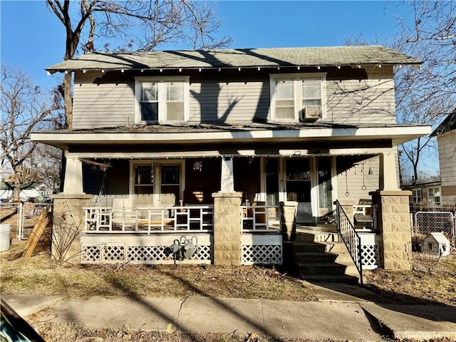 view of front facade with a porch