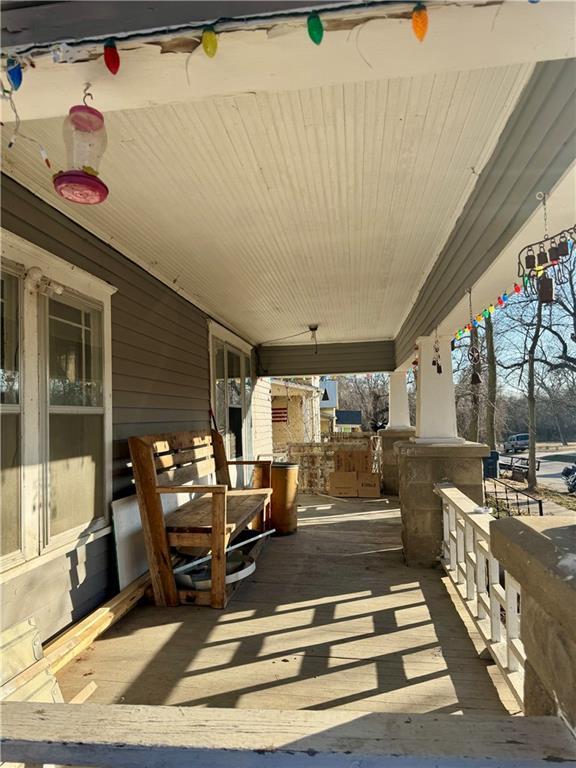 view of patio with covered porch