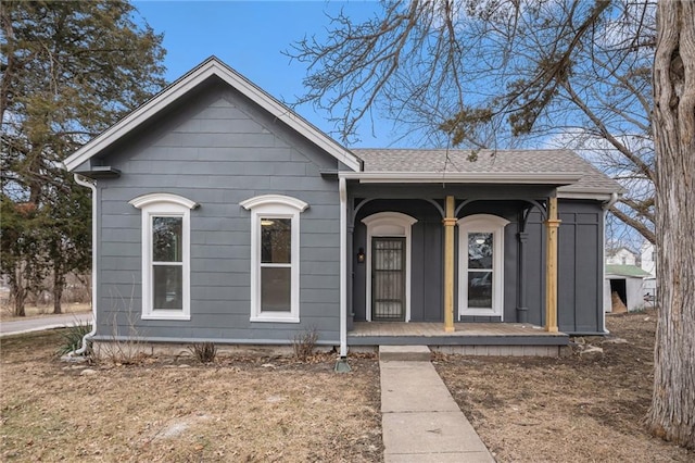 view of front of home with a porch