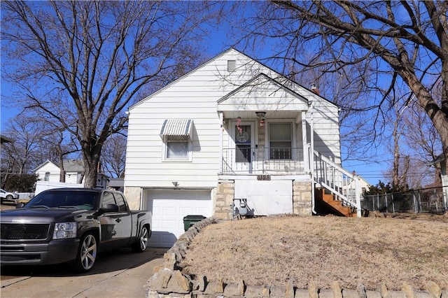 bungalow with a garage