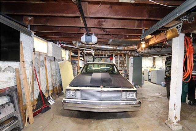 interior space featuring separate washer and dryer