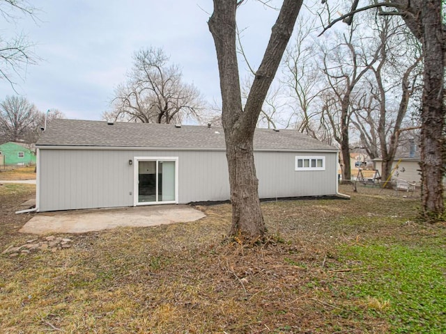 rear view of property with a patio area