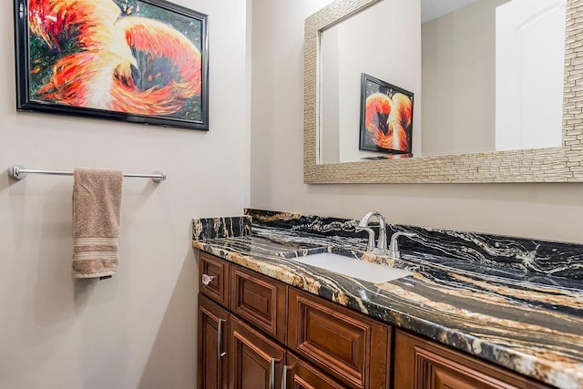 bathroom with vanity