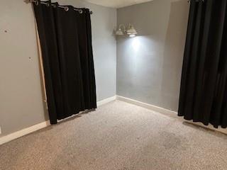 spare room with carpet flooring